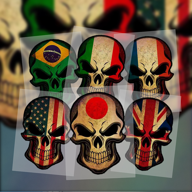 Motorcycle Gear Usa - Stiker mobil kreatif AS, Jerman, Inggris