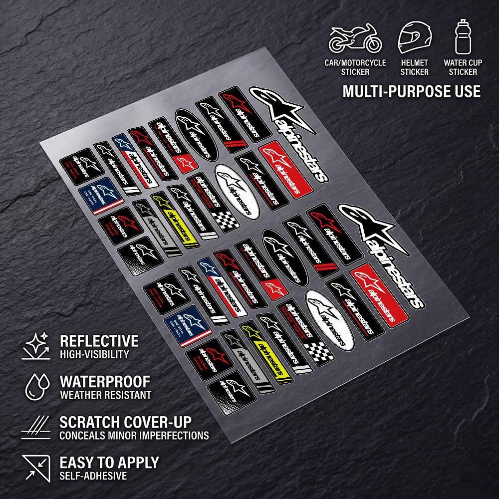 Motorcycle Gear Alpine - A-aLpInE sTaRs-S Stiker Tahan Gores Universal