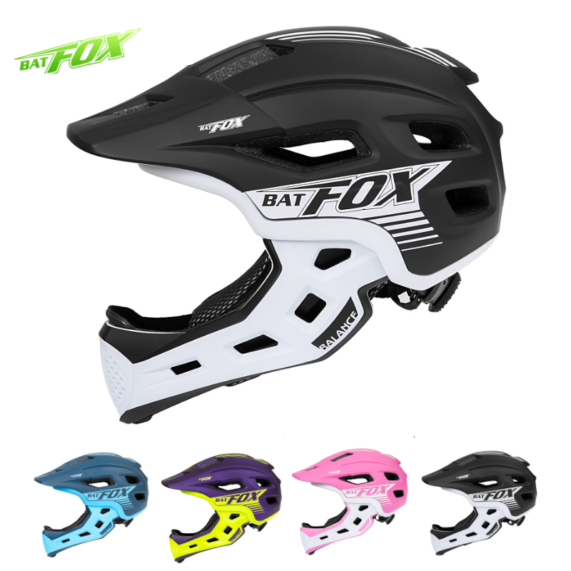 Motorcycle Gear Kids - BATFOX Helm Sepeda Anak Full Face