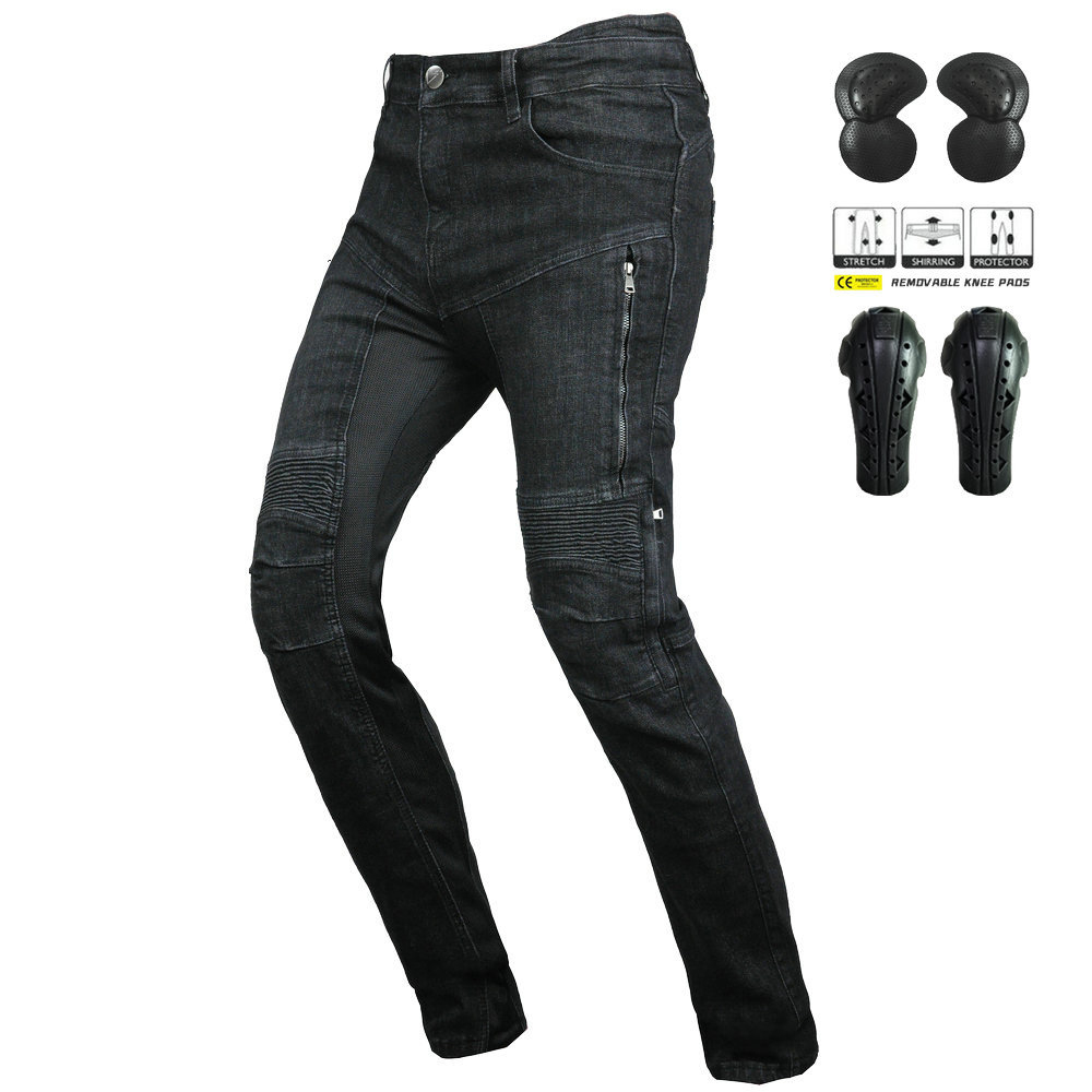Motorcycle Gear Jeans - Celana Jeans Motor Bernapas Pinggang Tinggi