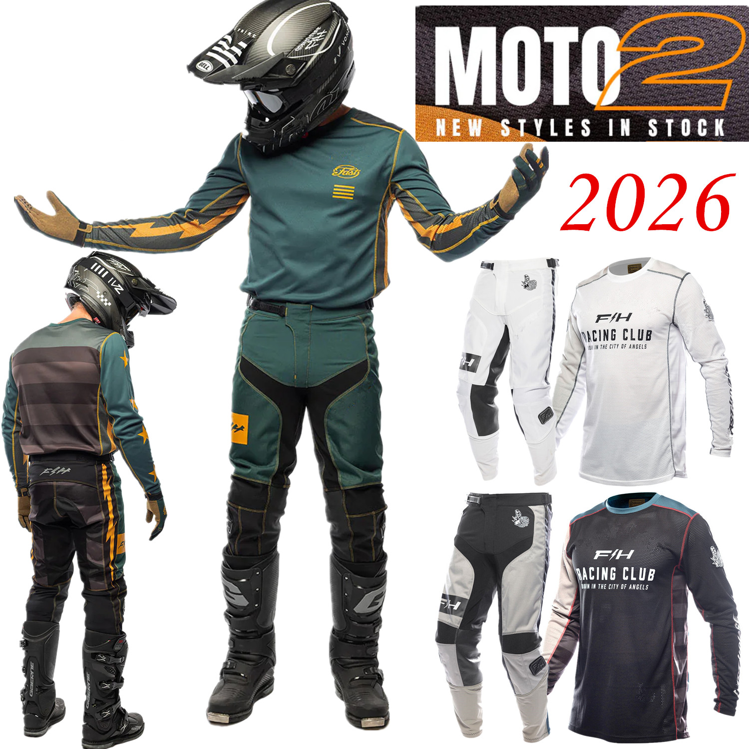 Motorcycle Gear Bundle - Perlengkapan Motocross Off Road FH MX