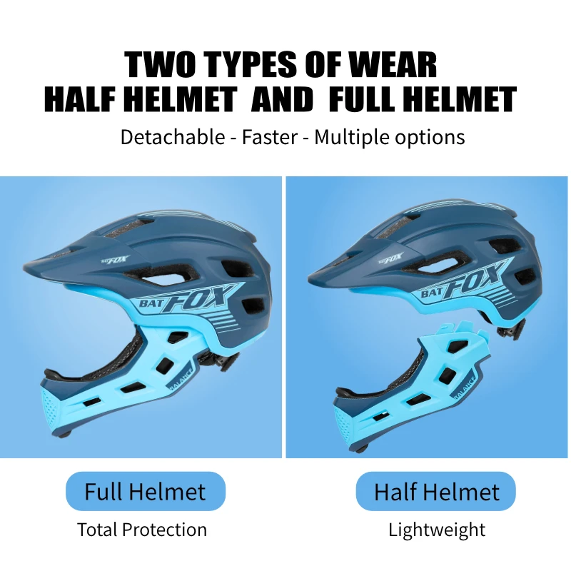BATFOX helm sepeda wajah penuh - Motorcycle Gear Kids ulasan dan harga