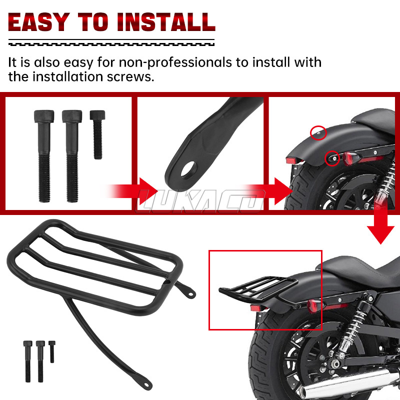 Rak bagasi pembawa belakang sa - Motorcycle Gear Rack ulasan dan harga