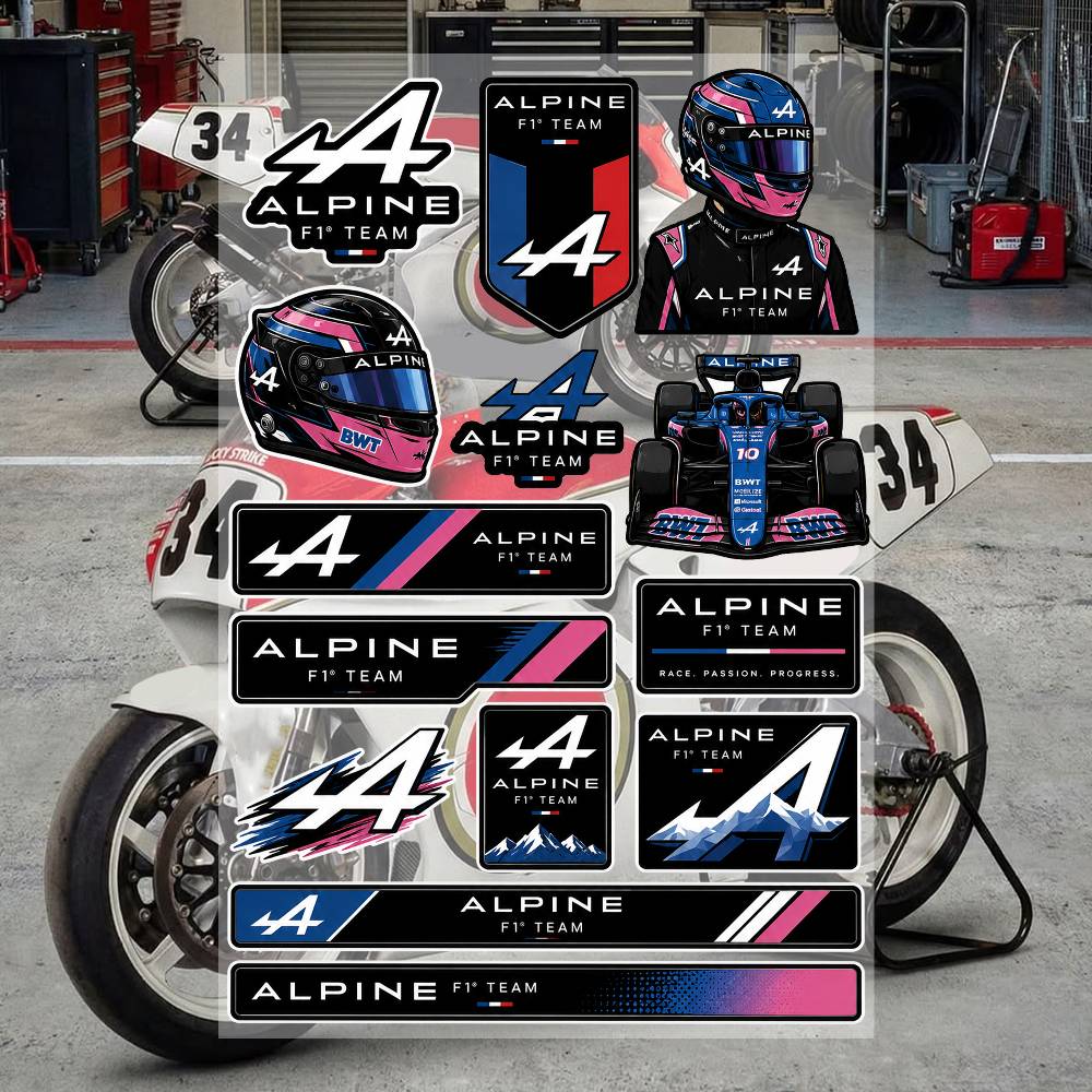Stiker Grafiti Estetika Tim Al - Motorcycle Gear Alpine ulasan dan harga