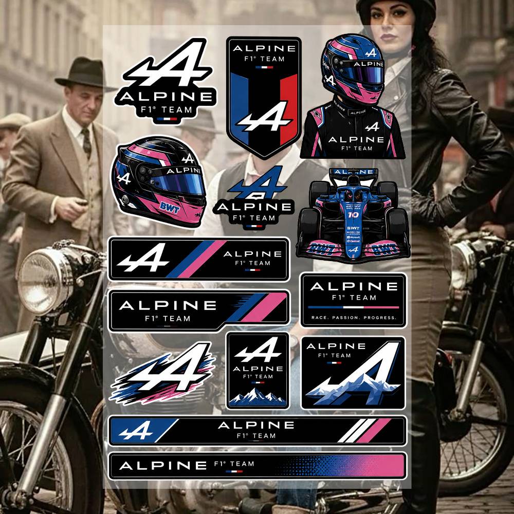 Stiker Grafiti Estetika Tim Al - Motorcycle Gear Alpine ulasan dan harga