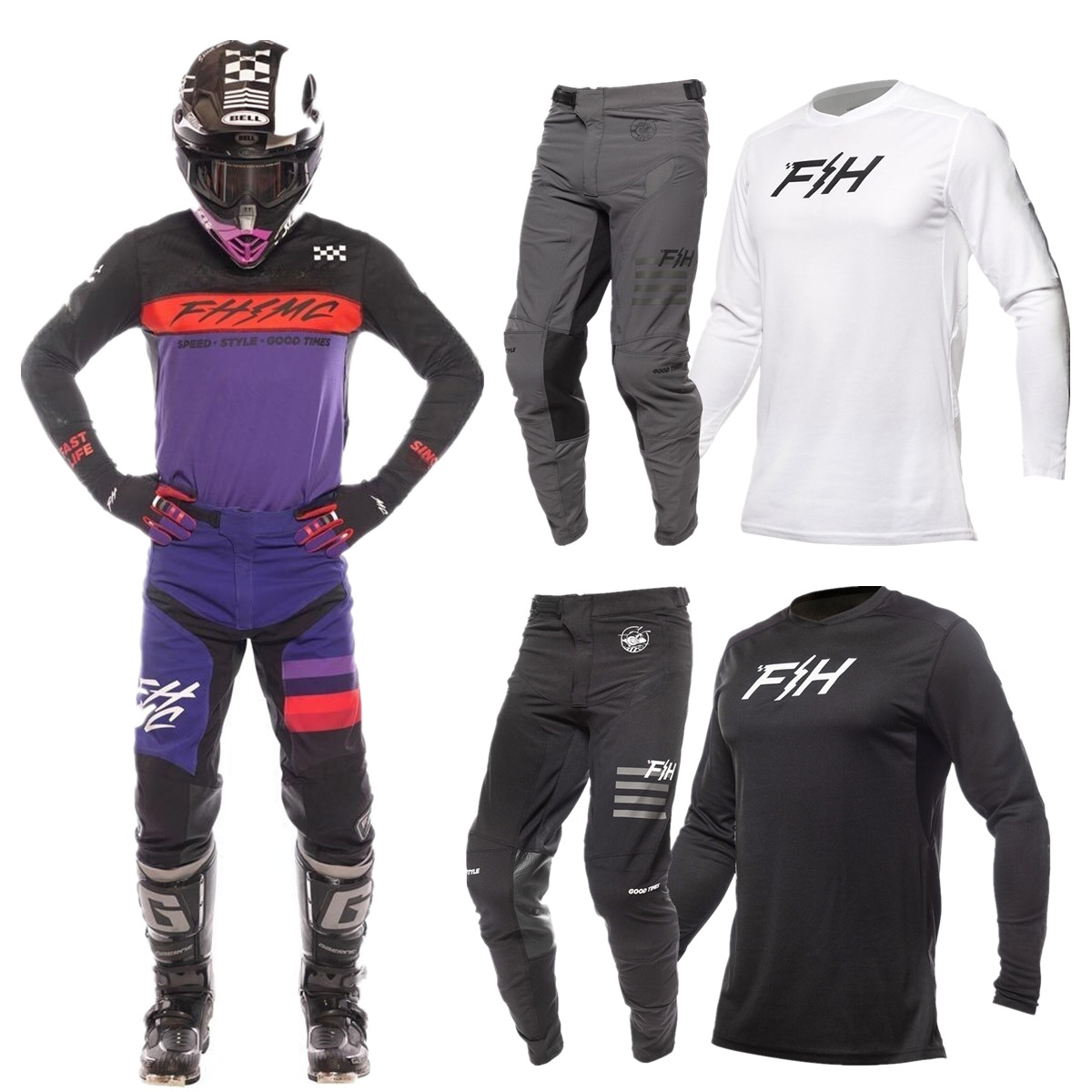 Set Perlengkapan Motocross FH  - Motorcycle Gear Bundle ulasan dan harga