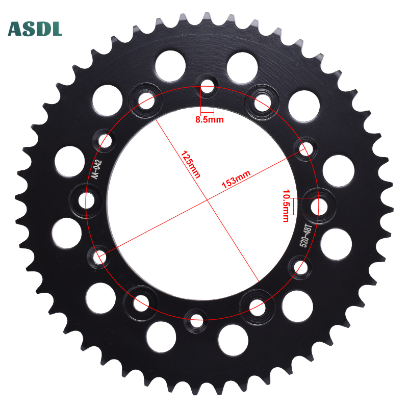 Rantai 520 48T 13T Gigi Sproke - Motorcycle Gear Usa ulasan dan harga