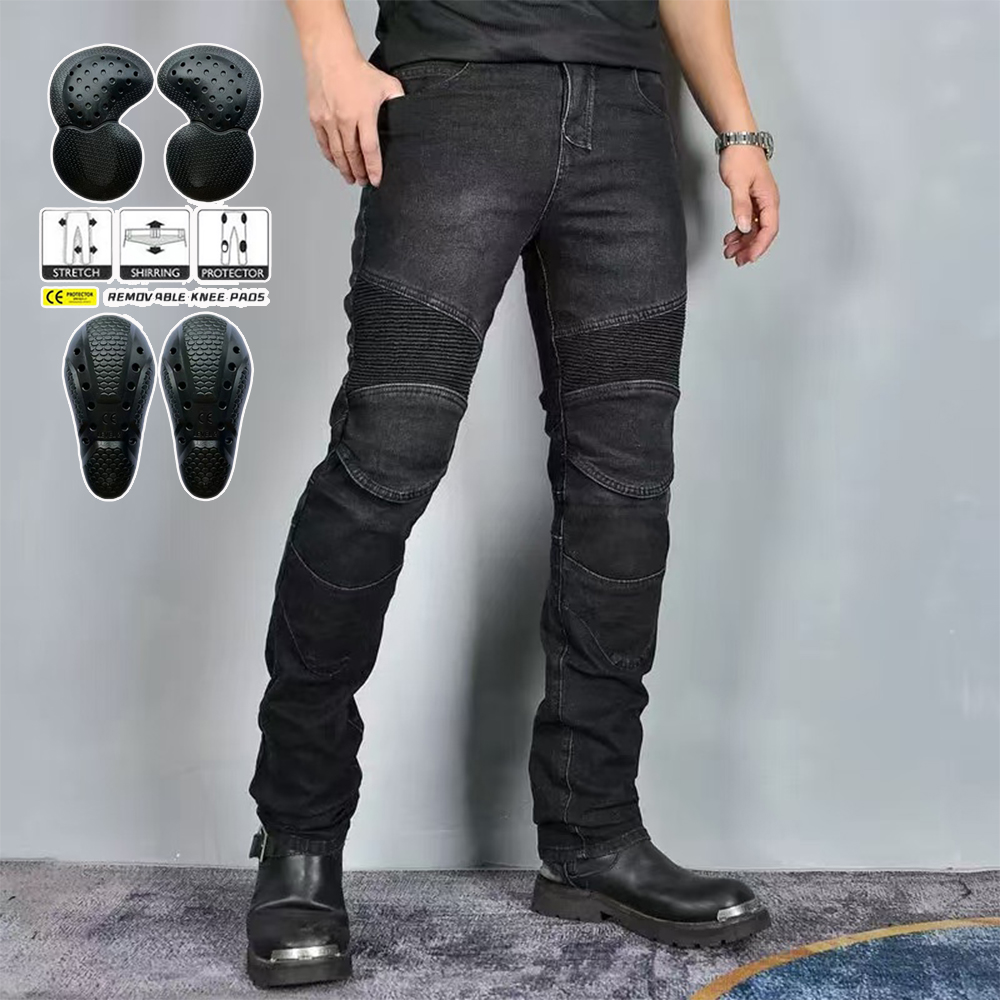 Celana Jeans Motocross pria, c - Motorcycle Gear Jeans ulasan dan harga