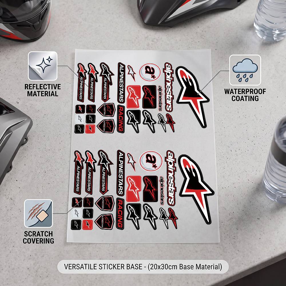 A-aLpInE sTaRs-S Stiker Dekora - Motorcycle Gear Alpine ulasan dan harga