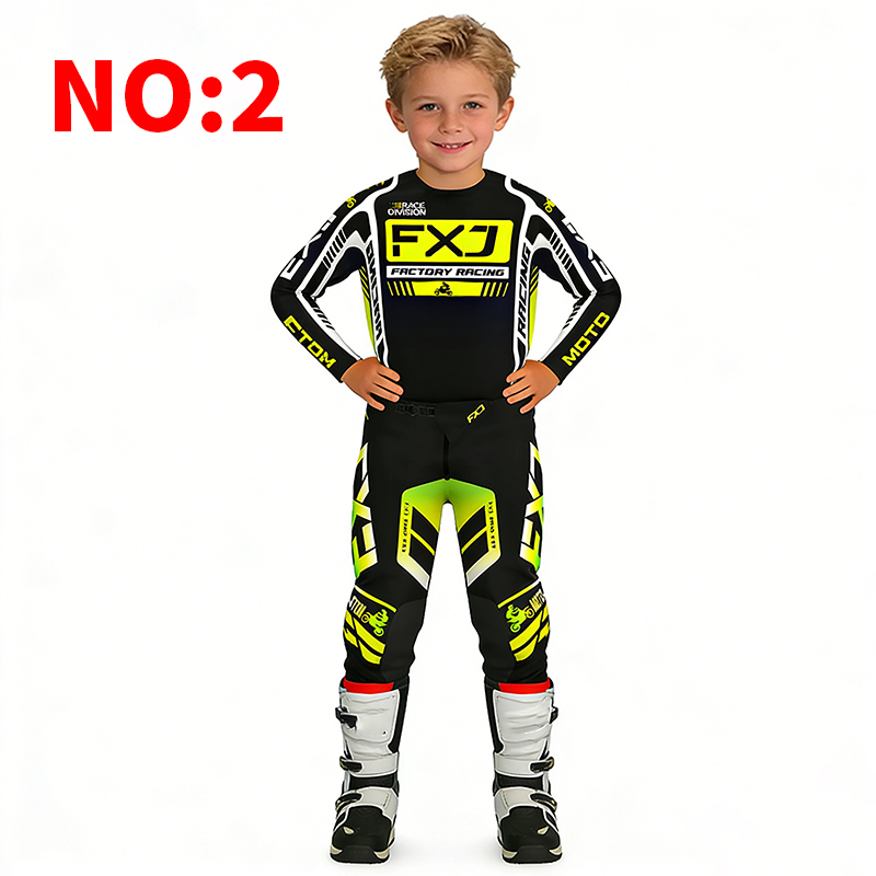 Pakaian anak motocross, jersey - Motorcycle Gear For Kids ulasan dan harga