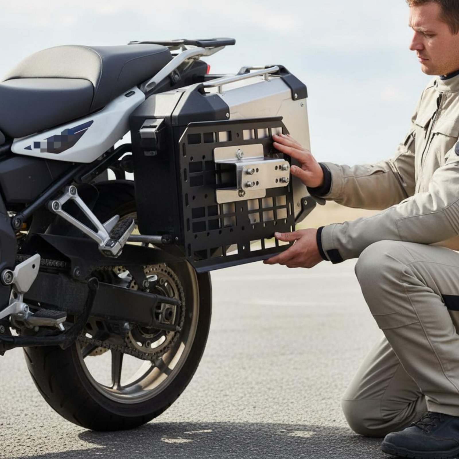 Rak Penyangga Tas Samping Moto - Motorcycle Gear Rack ulasan dan harga